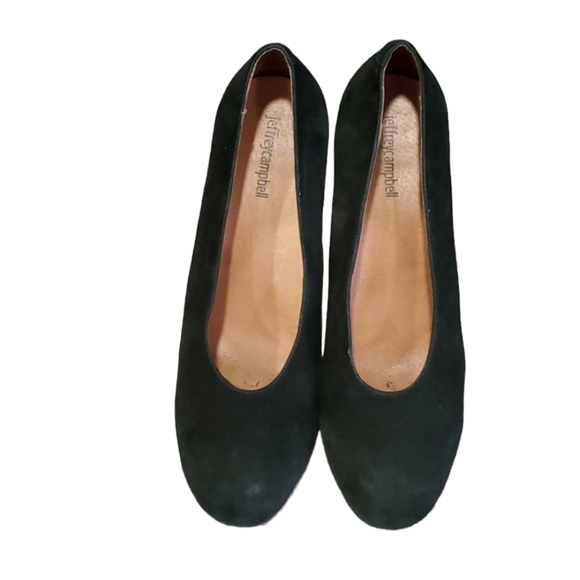 Jeffrey Campbell Shoes - Jeffrey Campbell poetry women  black suade pums size 10